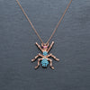 turquoise-jumping-spider-rose-gold-plated-silver-necklace-2