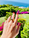 Amethyst Gold Plated Ring On Hand