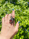 Ground Yourself Jasper Silver Adjustable Ring  on hand