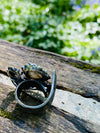 Third Eye Opener Labradorite Silver Adjustable Ring backside 