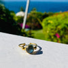 Psychic Labradorite Gold Plated Silver Adjustable Ring