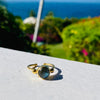 Psychic Labradorite Gold Plated Silver Adjustable Ring