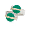 alter-ego-twin-green-crystals-adjustable-silver-ring