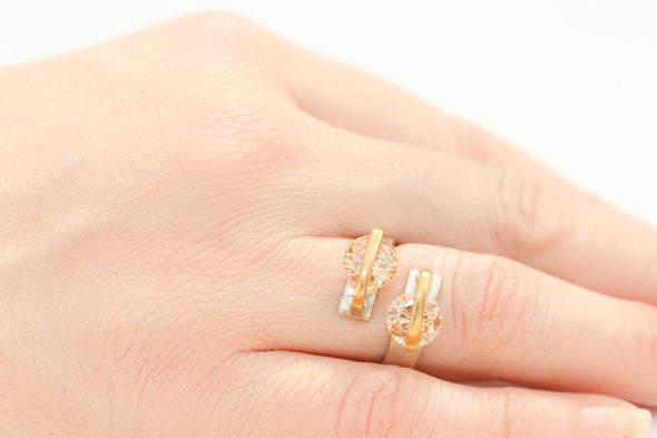 alter-ego-twin-peach-crystals-adjustable-silver-ring-1