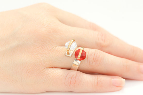 alter-ego-twin-red-white-crystals-adjustable-silver-ring-1
