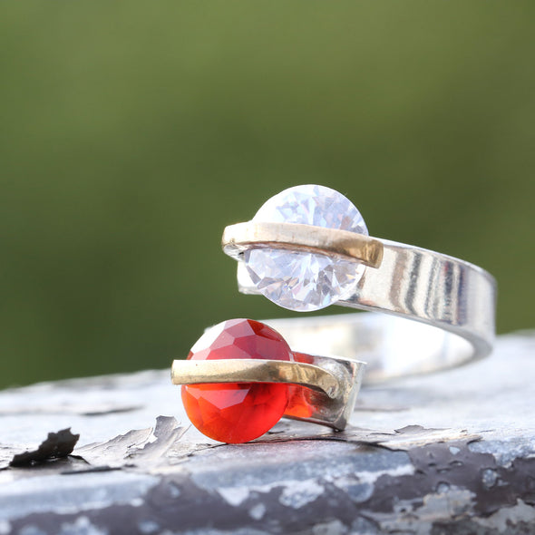 alter-ego-twin-red-white-crystals-adjustable-silver-ring-2