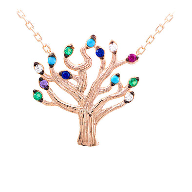 blossoming-into-spring-with-colourful-leaves-rose-gold-plated-silver-tree-necklace-2