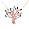 blossoming-into-spring-with-colourful-leaves-rose-gold-plated-silver-tree-necklace