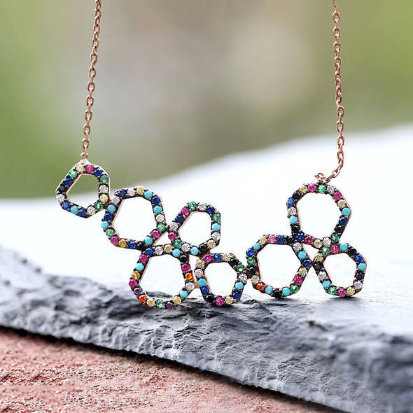 dancing-circles-rainbow-rose-gold-plated-silver-necklace-2