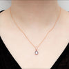 delicious-rainbow-pear-rose-gold-plated-silver-necklace-1