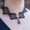 Shape Shifter Titanium Mesh Black Colour Mouldable Necklace