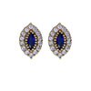 MarquiseLoverSapphireBlueSilverStudEarrings