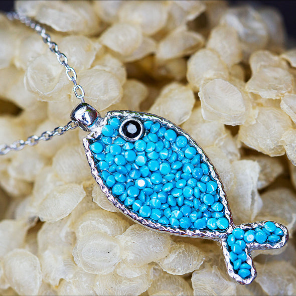 Richie Fich Fish Silver Necklace-2