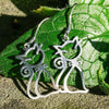smelly-sleepy-swinging-cat-silver-dangly-earrings-2