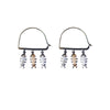 Swim Against the Current Fish Silver Hoop Earrings