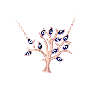 all-blue-eyes-on-me-rose-gold-plated-silver-necklace