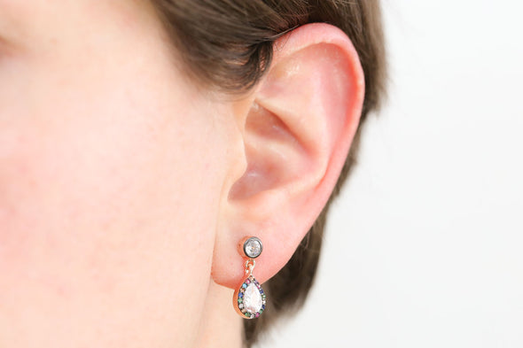 delicious-rainbow-pear-rose-gold-plated-dangly-silver-earrings-1