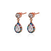delicious-rainbow-pear-rose-gold-plated-dangly-silver-earrings