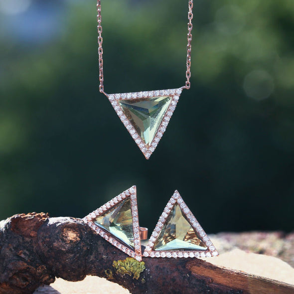 refreshing-mint-triangle-rose-gold-plated-silver-earrings-mood-indicators-2
